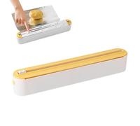 Distributeur Papier Aluminium/film Alimentaire Avec Coupe, Fixation Magnétique Et Murale Sans Perçage, Réglable, Conserve La Fraîcheur Un Pas Plus Vite Préserver La Fraîcheur Des Ingrédients