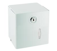 Distributeur papier toilette époxy blanc carré pour paquets