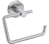 tesa Dérouleur de papier toilette Moon – inox mat, sans couvercle, pose facile sans perçage