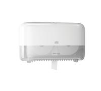 Distributeur papier toilette Tork double rouleaux ABS blanc
