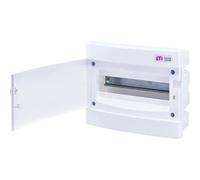 ETI Boîte à fusibles encastrée IP40 - Boîtier de distribution, porte blanche (1 rangée, 12 modules)