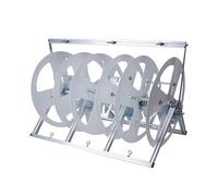Distributeur Pliable de bobines de Fil - Support de câble Type 38, Organisateur de bobines de Fil Rotatif à 3 emplacements, Support à essieu Robuste pour Usage Industriel et Commercial