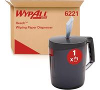 Distributeur portable à dévidage central WypAll Reach 6221 - Distributeur de bobines blanches ou bleues - 1 distributeur d'essuyeurs