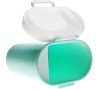 Distributeur portable d'aliments en poudre pour bébés Fruits alimentaires Bonbons Récipient de stockage Vert grand