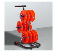 Distributeur Portable de bobines de câble avec roulettes pivotantes, Support Robuste pour enrouleurs de câble, supporte jusqu'à 45 kg, idéal pour Organiser Les Fils et câbles (Style 2)