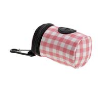 Distributeur Portable de Paquet à Couches avec Mousqueton, Rose | Polyester Léger, Compartiments Séparés et Base Stable, pour Couches et Lingettes en Station ou Parc