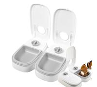 Distributeur pour Chat,350ml Alimenté par Piles et Antidérapant,Distributeur Automatique pour Chien Détachable | pour Friandises Collations Repas Chiots Races Petites Moyennes Grandes Intérieur