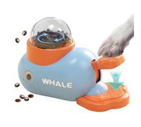 Distributeur pour chien avec bouton - ABS 215 x 145 mm Distribution robuste de collations, formation interactive, stimulation cérébrale intellectuelle | Puzzle passionnant pour un processus