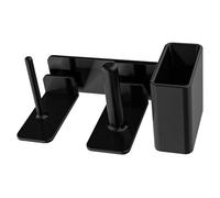 Distributeur pour couvercles, porte- , porte-couvercles et pailles pour café, étagère latérale, rangement d'articles de boisson, pour salle de pause, mariage, restaurant