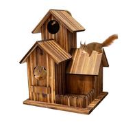 Distributeur pour écureuils Conçu avec Trois Compartments en Bois pour | Pour écureuil, abri de jardin adapté aux arbres Pour terrasse, jardin,