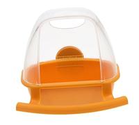 Distributeur pour Oiseaux Transparent Suspendue pour Perroquets Accessoire pour Volière Boîte à Aliments pour Oiseaux Conception Éclaboussures Optimale Installation Facile