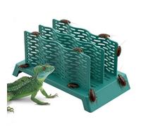 Distributeur pour Reptiles,Distributeur d'aliments Anti-Fuite - Bol d'alimentation pour lézard,pour Reptiles Caméléon Lézard Gecko Grenouille en Chasse