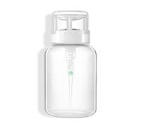Distributeur Poussoir de 200 ML, Pompe pour dissolvant de Vernis à Ongles, distributeurs de Bouteilles vides, conteneur de Bouteilles de Liquide pour Salon, Usage Domestique, Voyage, Bouteilles