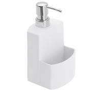 Distributeur rechargeable de liquide vaisselle avec porte éponge Wenko blanc