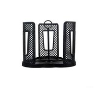 Distributeur rotatif de tasse en papier, 1 paquet pour station de café, design peu encombrant, construction en plastique, maison, bureau et café (noir)