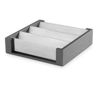 Distributeur Sachets de Thé et de Sucre Cubic® 22 x 22 cm - Pujadas - - DM laquée et Inox