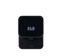 Distributeur Savon Automatique, Distributeur Savon Automatique Mural 280 ML, Affichage Numérique Température, Chargement Type C, Installation sans Trou, pour Salle de Bain/Restaurant/Hôtel etc-Black