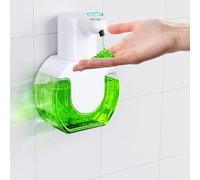 Distributeur Savon Automatique Savon sans Contact Liquide 420 ML,Distributeur Automatique de Savon Liquide pour la Cuisine,avec 4 Niveaux de Distribution de Savon réglables