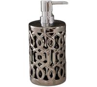 Distributeur Savon Distributeur De Savon Creux À Double Couche Bouteille D'huile Essentielle De Gel Douche En Céramique De Type Poussoir Pour Bouteille De Lotion De Salle De Bain, 320 Ml Distributeur