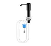 Distributeur Savon Encastrable, HJIAMA Distributeur Savon Liquide avec Rallonge Tube Silicone 116 cm, Tête Pompe Distributeur Liquide Vaisselle Rotative 360°, Peu Encombrante, aux Éviers Cuisine