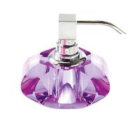 Decor Walther Distributeur savon liquide Kristall KR SSP violet, chrome LxPxH 9x13x12cm