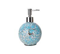 Distributeur Savon Liudan-Seifenschalen & Spender Mosaik Glas Flüssigseifenspender Handbrausegel Badspender Küche Badzubehör (Couleur: Bleu) Distributeur pour Savon à Main(Blauw)