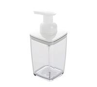 Distributeur Savon Nettoyant facial Manuel Mousse Bouteille de lotion Pompe de la salle de bain domestique Shampooing Savon Distributeur peut être rempli 14,8 oz Distributeur pour savon à main(Gray)