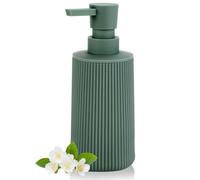 Distributeur Savon Vert pour Salle de Bain, Rechargeable Distributeur Liquide Vaisselle, Distributeur Savon Cuisine pour Plan de Travail (Vert)