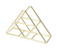 Distributeur Serviette Papier Table, Porte De Serviette Métal Épais Triangulaire, Support Vertical Stable et Élégant - Grande Capacité, Facile à Nettoyer, Usage Polyvalent Cuisin (Ou)