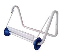 Distributeur Tecnokit pour rouleau de papier essuie-tout mural pour bobines industrielles, en acier laqué blanc avec lame et accessoires de montage inclus, dimensions 40x20x23h