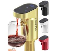 Distributeur Whisky Affichage Numérique,Decanteur Vin Electrique Aérateur,Doseur Alcool Automatique,Pompe à Boisson Intelligent,Pratique pour Mixer le Vin ou Boissons Cadeaux Uniques (Or)