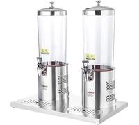 Distributeurs de boissons 6L for fêtes, distributeurs de boissons commerciales, plateaux d'égouttage chauds et froids en acier inoxydable for limonade distributeur boisson(Color2,Heating)
