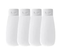 Distributeurs de cosmétiques rechargeables, bouteilles vides de format voyage | Récipients de voyage de 100 ml pour shampooing - Conteneurs de voyage 4 pièces pour revitalisant, shampoing et lotion