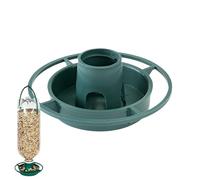 Distributeurs de Nourriture pour Oiseaux Sauvages Bol d'Alimentation pour | Récipient d'Eau pour Perruches avec Support Suspendu pour Jardin Terrasse Pelouse