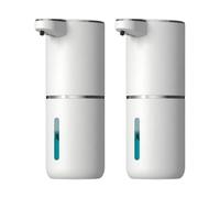 Distributeurs de savon automatique de 380 ml pour comptoir - Lave-mains en mousse à induction sans contact - Distributeur de savon moussant facile à utiliser - Accessoire de salle de bain moderne