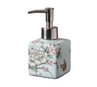 Distributeurs de Savon Liquide pour Plan de travai Distributeurs de Savon Faits à la Main, Bouteille Pompe Rechargeable for Douche, Lotion for Les Mains Accessoires de Salle de Bain(Blue B)