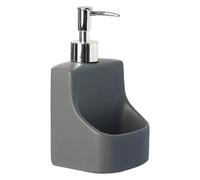 Distributeurs de Savon pour Plan de Travail Distributeur de Savon en céramique, Bouteille Gel Douche, shampoing, Lotion multifonctionnelle Décoration Vintage pour Salle de Bain(Gray)