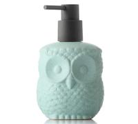 Distributeurs de Savon pour Plan de Travail Distributeur De Savon for Les Mains Owl Dish, Bouteille Lotion Liquide en Céramique for Salle Bain Et Cuisine Décoration Vintage pour Salle de Bain(Green)
