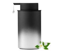 Distributeurs de Savon pour Plan de Travail Distributeur De Savon Mousse en Verre Décoration Salle Bain Moderne Décoration Vintage pour Salle de Bain(Lotion Black)