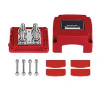 Distribution Block, 48V Marine Battery Bus Bar Terminal Block, Copper, Nylon Heavy Duty Connector for Electronics, Hobbyists, Technicians, Electricians, and Industrial Vehicles