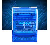 Distribution terminale 407, boîtier de jonction monophasé à 4 niveaux sur rail Din avec couvercle transparent, pour boîtier de projet électrique pour génie électrique