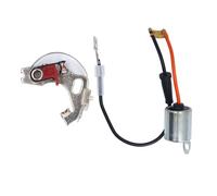Distributor Points and Condenser Set, Sturdy Performance, Compatible with Type 43D4 43D6 45D4 45D6 - Durable Matériaux, Installation Facile, Amélioration de l'Allumage