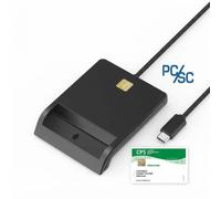 Districode DCR1 Lecteur Carte CPS USB Lecteur de bureau filaire pour cartes CPS, compatible PC/SC et normes ISO 7816, conçu pour une authentification