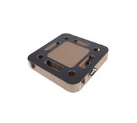 District 70 - SPY Jeu multifonctionell interactif pour Chat - Griffoir avec Balles de Clochette - 35 x 35 x 6 cm - Noir