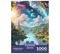 District des Lacs 1000 Pièces Puzzle bâtiment, Parfait pour Les Amateurs De Puzzles, Cadeau, Jouet pour Enfant,Qualité Premium 70x50cm/1000pcs