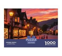 District des Lacs 1000 Pièces Puzzle bâtiment pour Adultes, Défi Jouets, Cadeau, Jouet pour Enfant,Qualité Premium 70x50cm/1000pcs