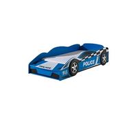 DISTRICT - Lit Voiture de Police Racing 70x140cm Bleu -