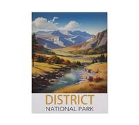 District National Park，1000 Pièces Puzzle - Jeux pour Réduire Le Stress Familial - Jouets Ludiques pour Adultes - Décoration Intérieure Gifts（50x70cm）-HA13
