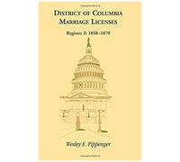 District Of Columbia Marriage Licenses. Register 2