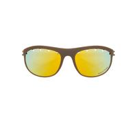District Vision - Lunettes de soleil polarisées avec verres thérapeutiques - Takeyoshi Altitude Master Hazel/D+ Fire Mirror en Titane - Jaune Jaune